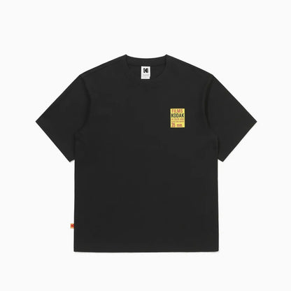 [ 今期限定‼️買一送一‼️ ] 199 Film Back Graphic Cotton Short Sleeve T-Shirt BLACK
