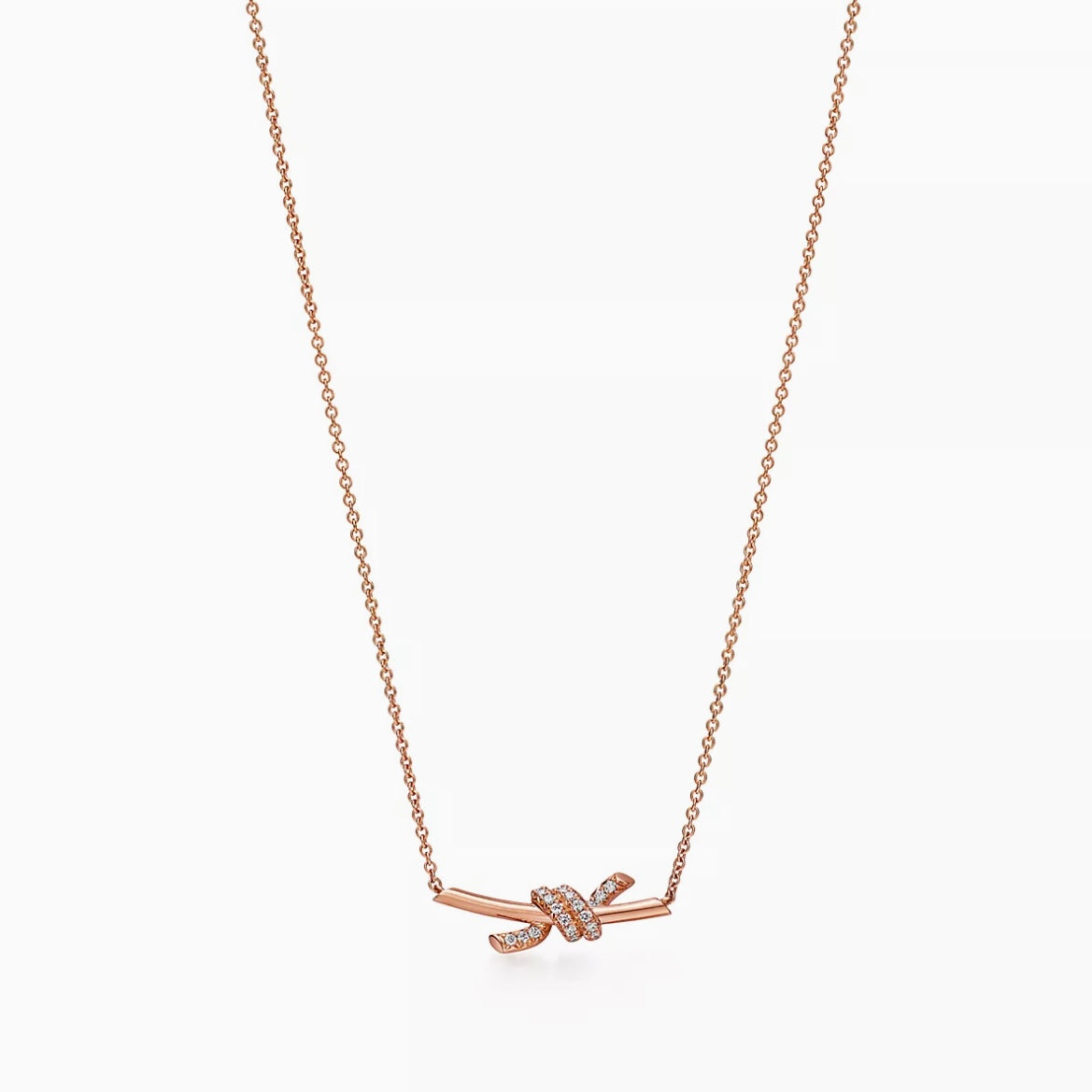 [ 第二件只需 $99 ] Knot Small Pendant RoseGold