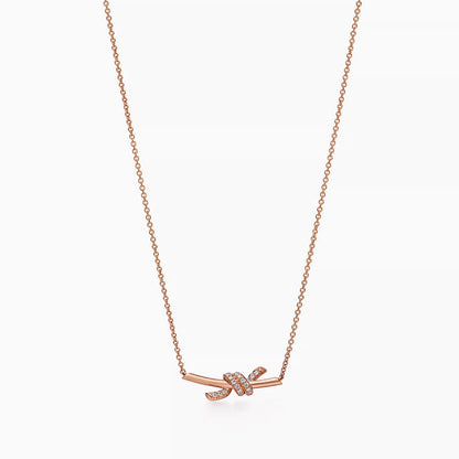 [ 第二件只需 $99 ] Knot Small Pendant RoseGold
