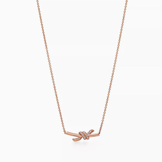 [ 第二件只需 $99 ] Knot Small Pendant RoseGold