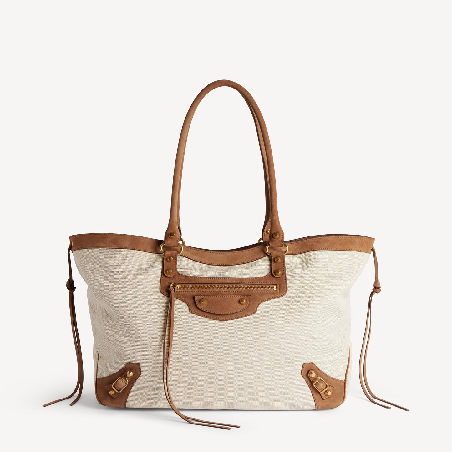 LE CITY BEACH TOTE BAG MEDIUM IN BEIGE/CAMEL