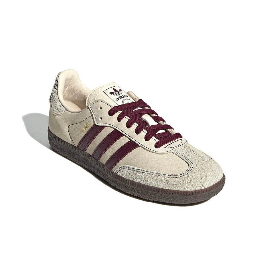2OCT / Samba OG "Wonder White/Maroon" sneakers