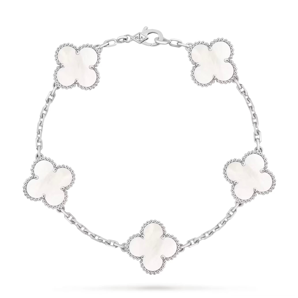[ 任揀兩件$499 ] Vintage Alhambra bracelet, 5 motifs Sliver