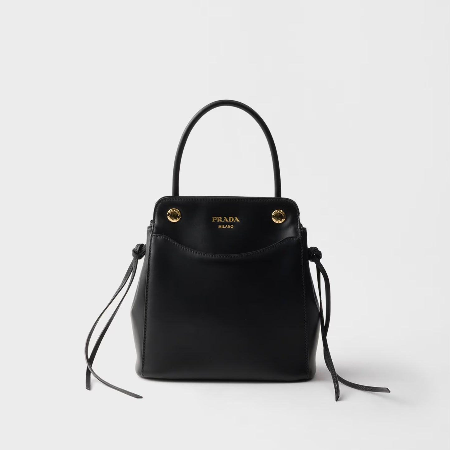 Carry mini leather handbag Black