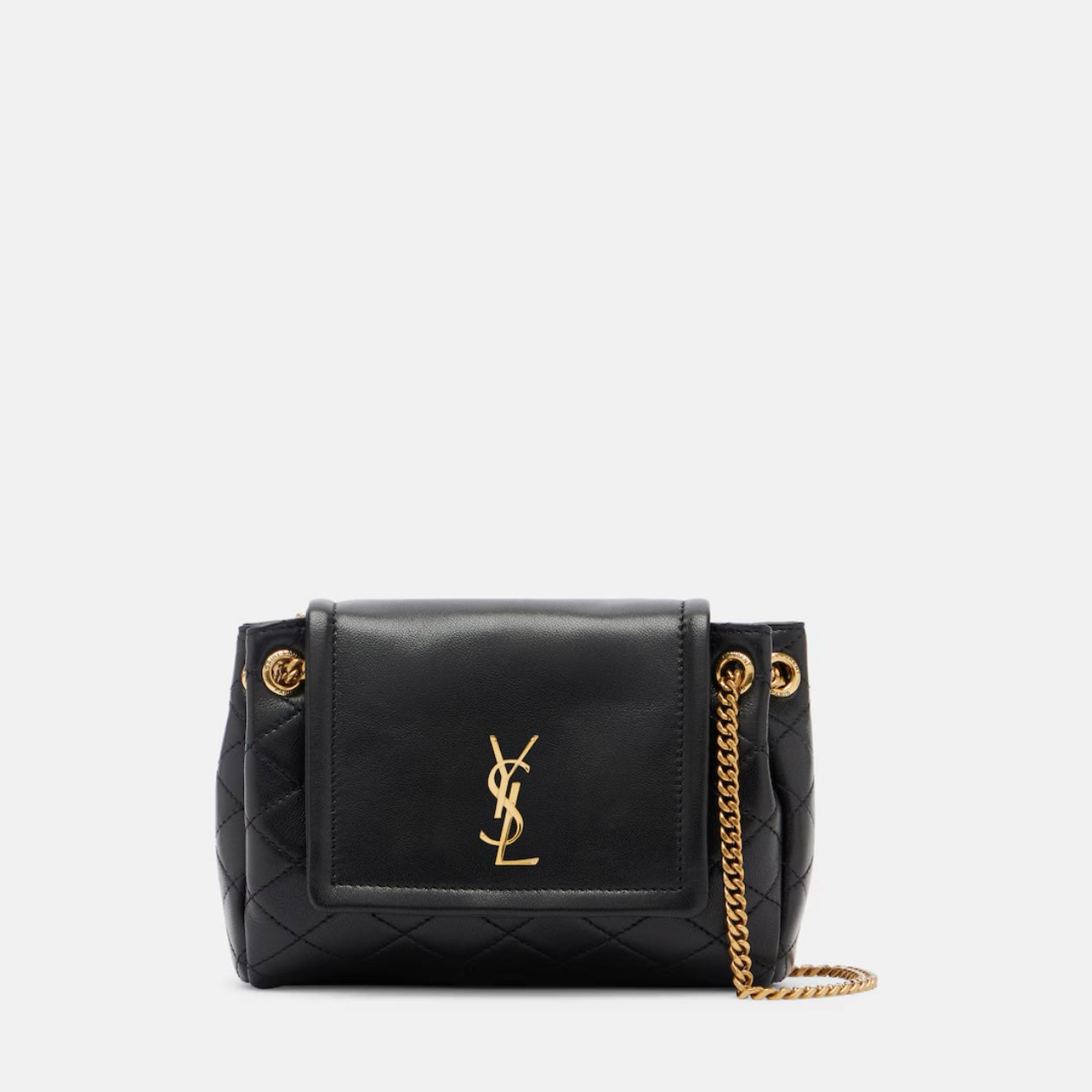 Nolita Mini leather shoulder bag Black