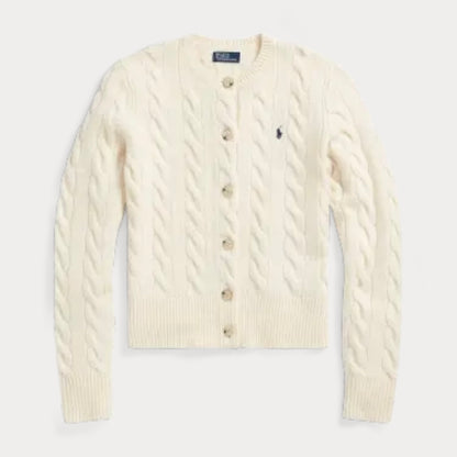 Polo Ralph Lauren Polo Pony cable-knit cardigan White
