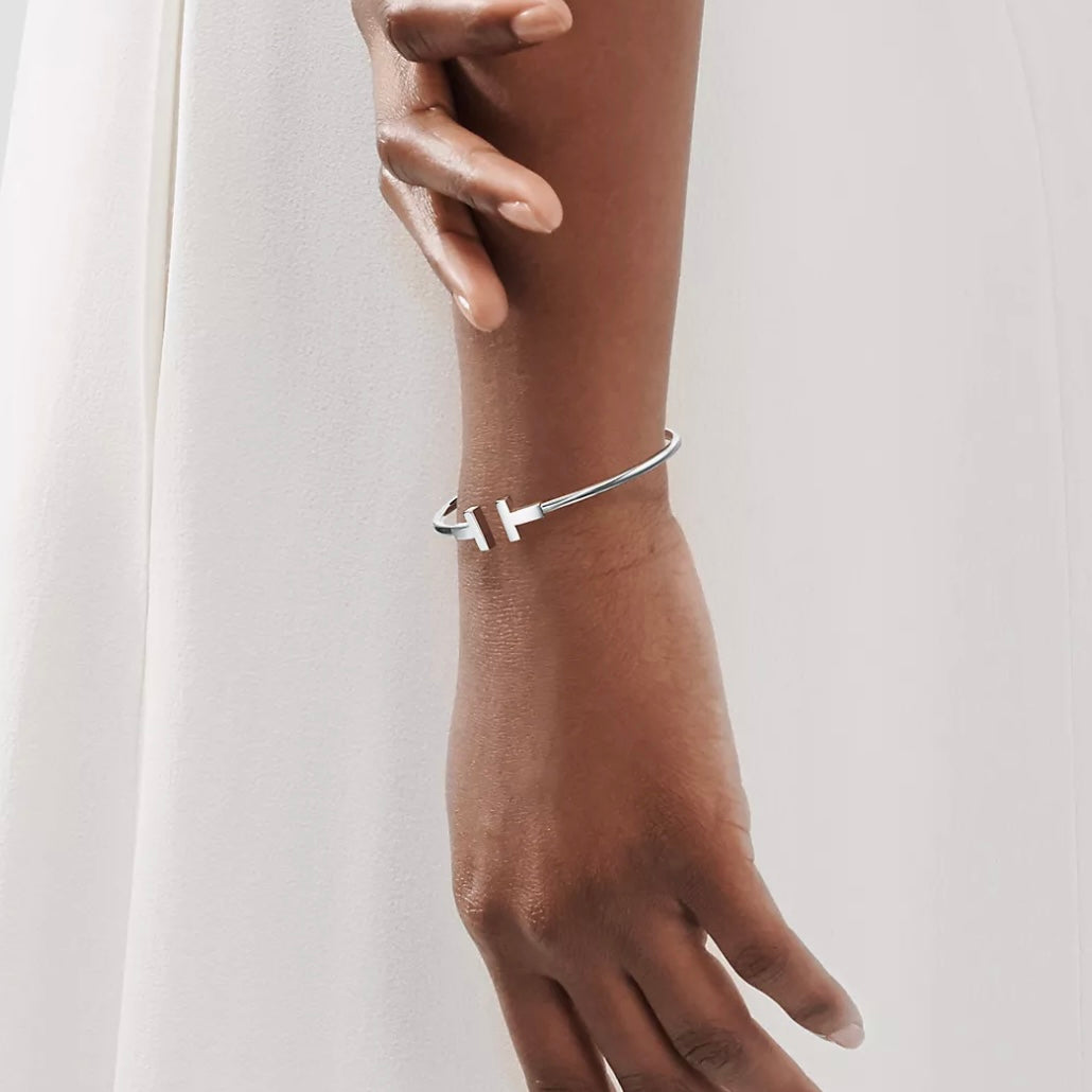 [ 第二件只需 $99 ] T Wire Bracelet Sliver