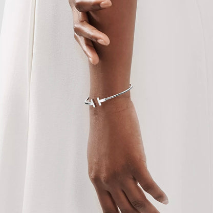 [ 第二件只需 $99 ] T Wire Bracelet Sliver