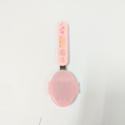 [ 任選優惠！$99/三件 ] Sanrio 不銹鋼餐叉 連蓋 Melody