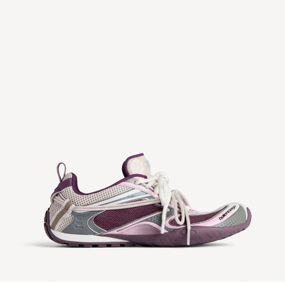 Radar Gradient rubber-trimmed mesh sneakers Purple